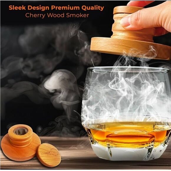 NovaLilith Old Fashioned Cocktail Smoker Kit with Torch (no butane) - Picture 3 of 13